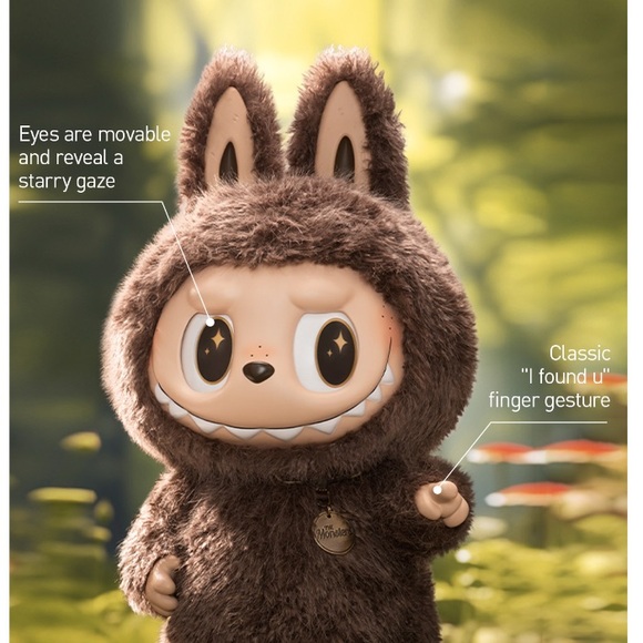 AUTHENTIC Pop Mart Labubu Zimomo Monsters I Found You Vinyl Face Doll + Tote - Picture 5 of 13